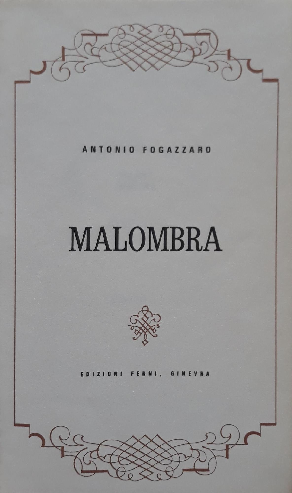 Malombra - copertina