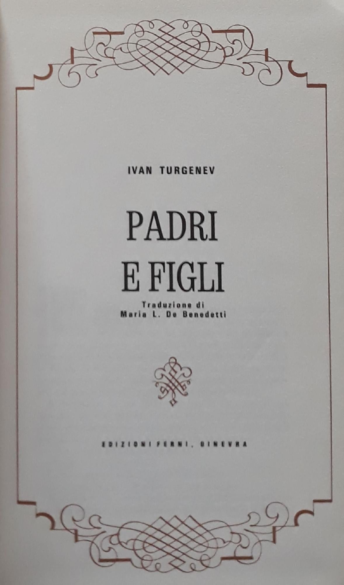 Padri e figli - copertina