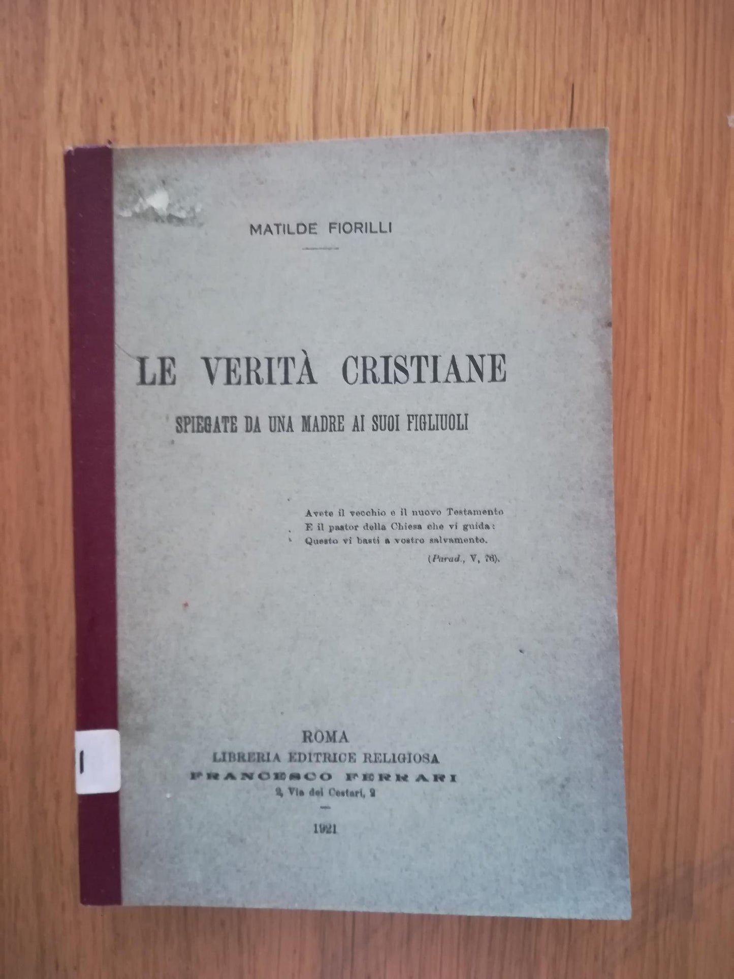 Le verità cristiane - copertina