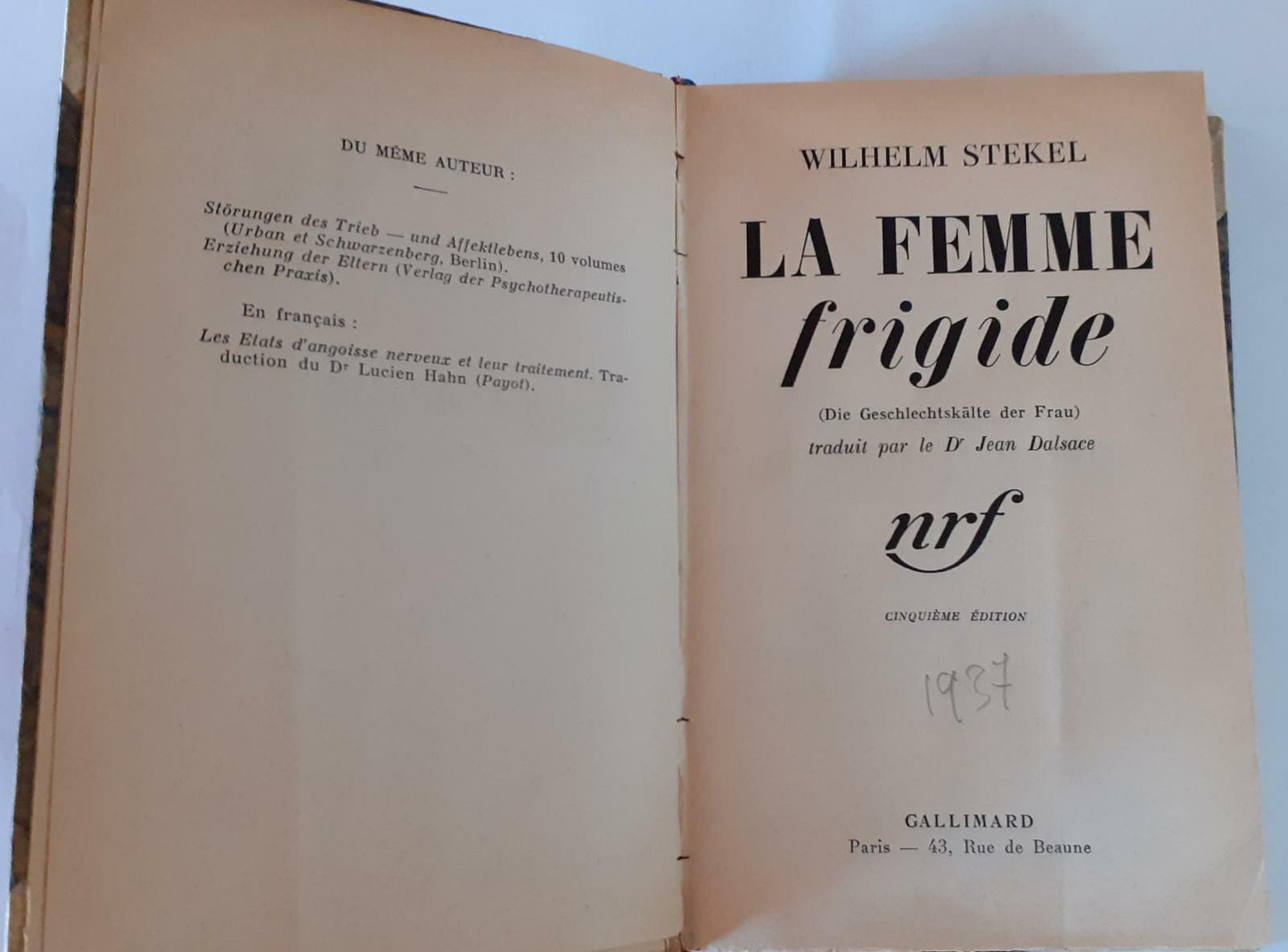 La femme frigide - copertina