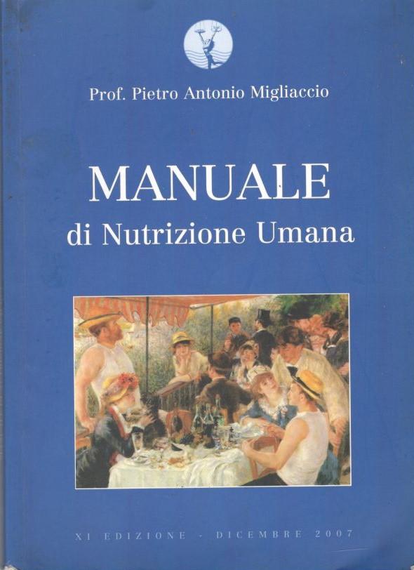 Manuale di nutrizione umana - copertina