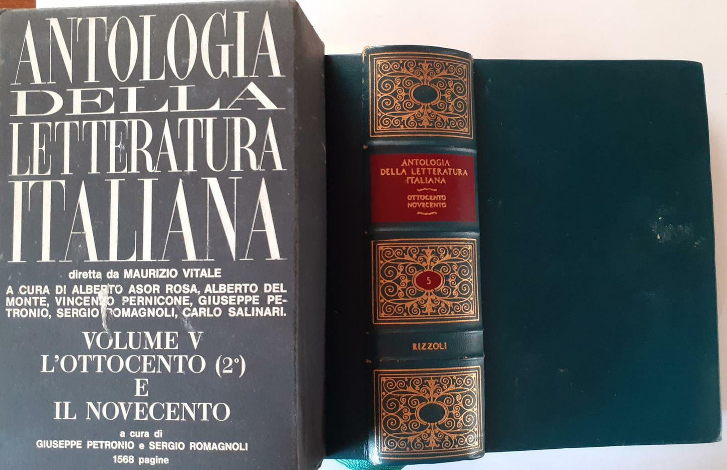 Antologia della letteratura italiana. Volume V. L' ottocento 2 e il novecento - copertina