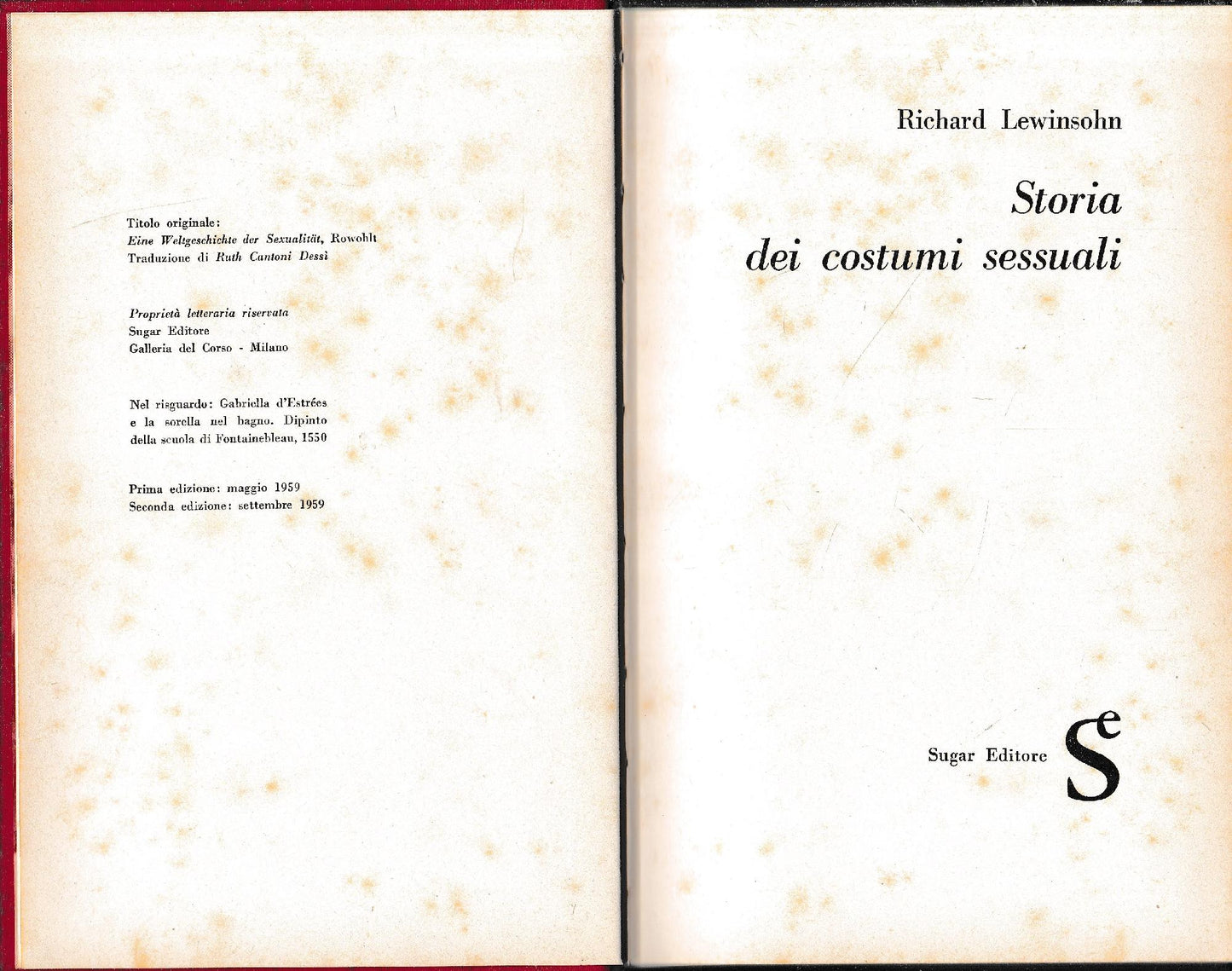 Storia dei costumi sessuali - copertina