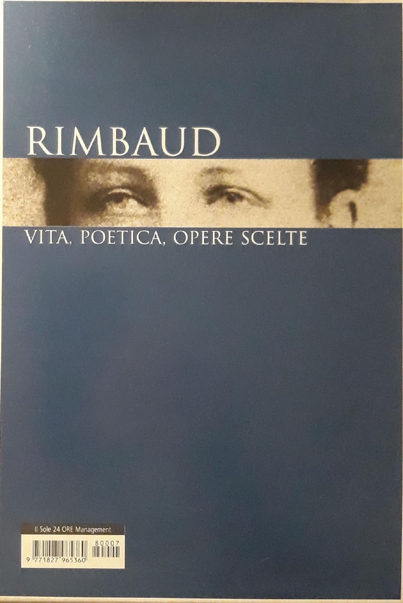 Rimbaud: vita, poetica, opere scelte - copertina