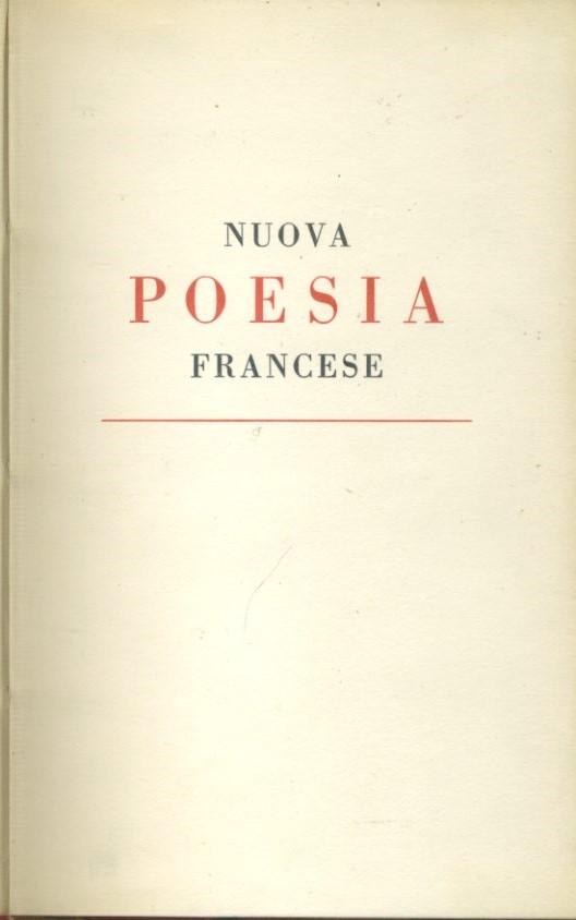 Nuova poesia francese - copertina