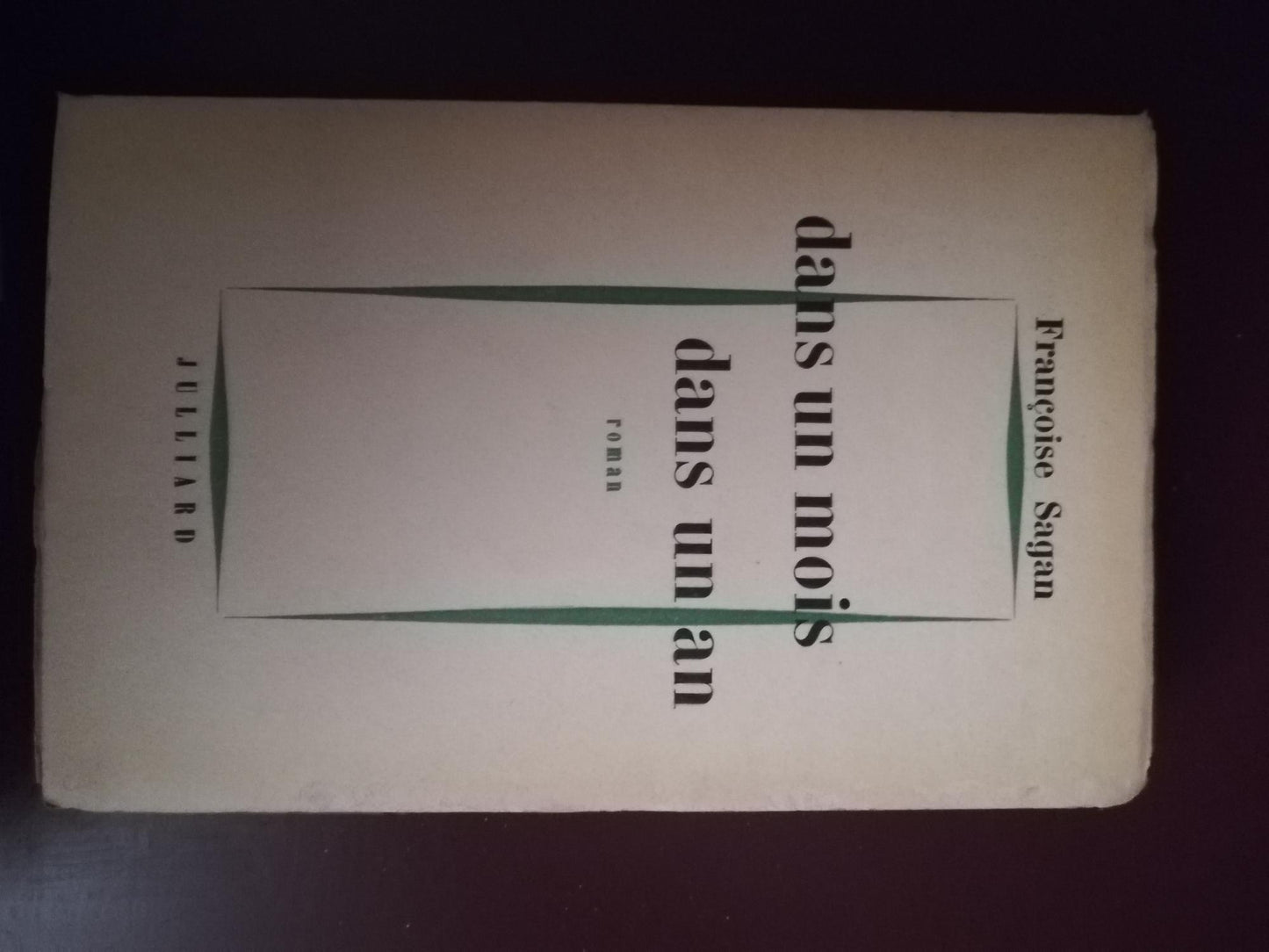 Dans un mois dans un an - copertina