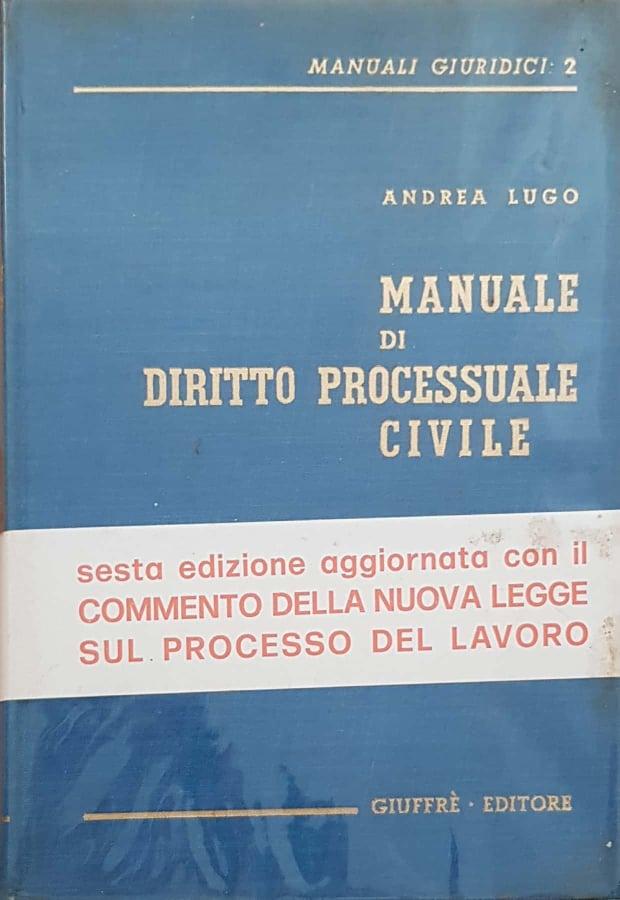 Manuale di diritto processuale civile - copertina