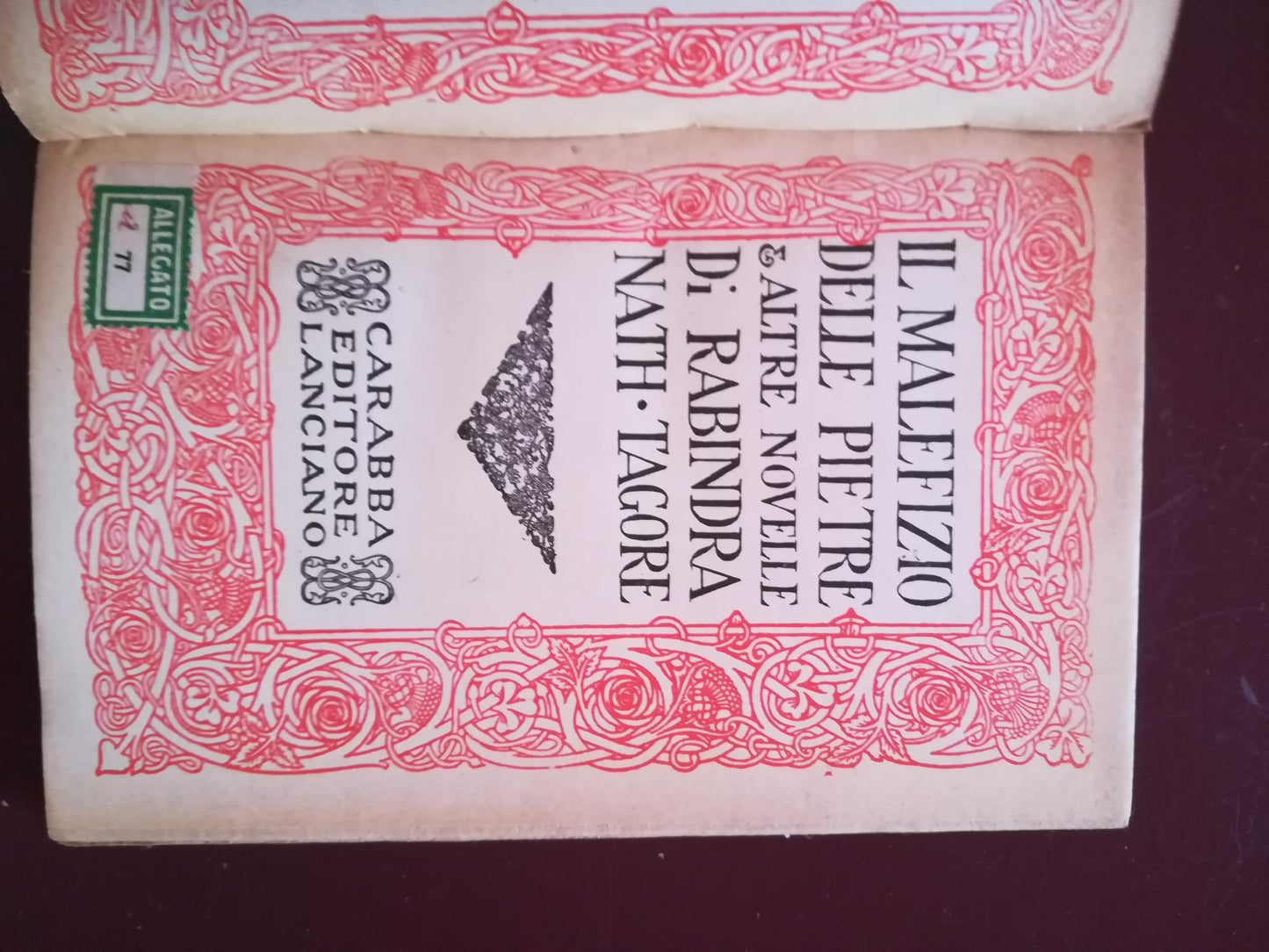 Il malefizio delle pietre ed altre novelle - copertina