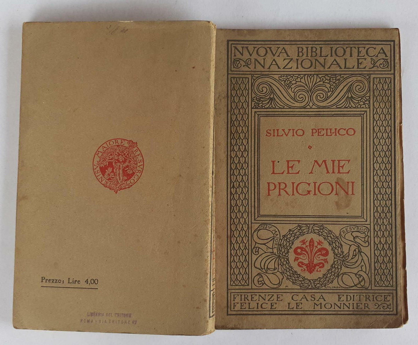 Le mie prigioni. Memorie di Silvio Pellico - copertina