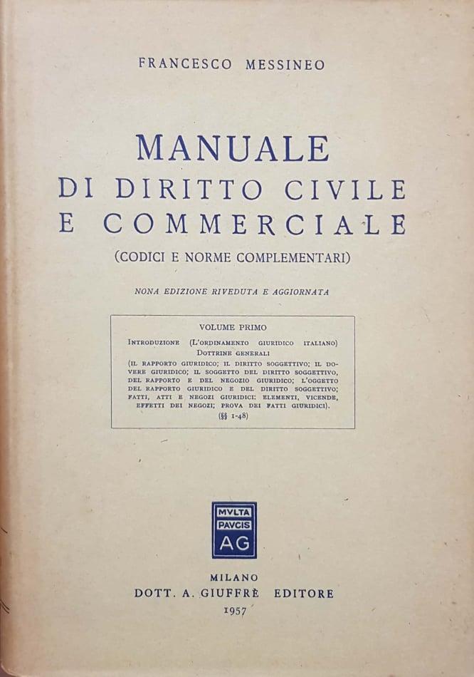 Manuale di diritto civile e commerciale (Codici e norme complementari) - copertina