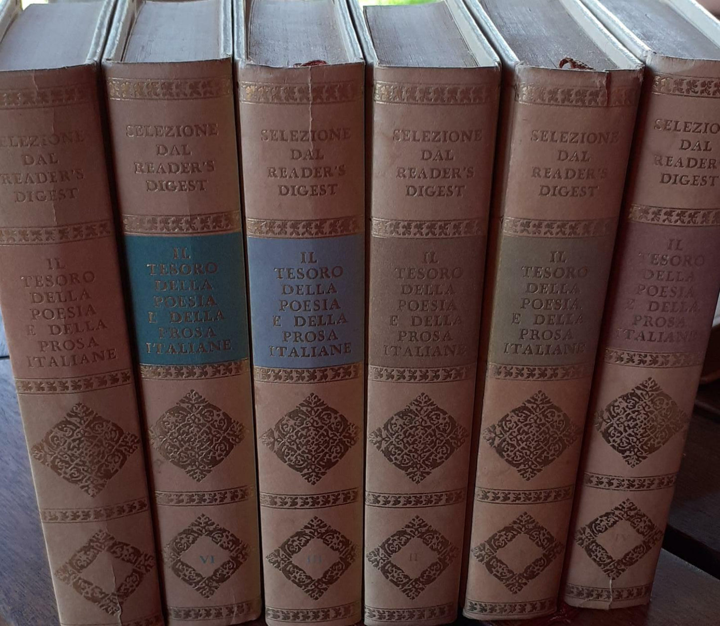 Il tesoro della poesia e della prosa italiane 6 volumi - copertina