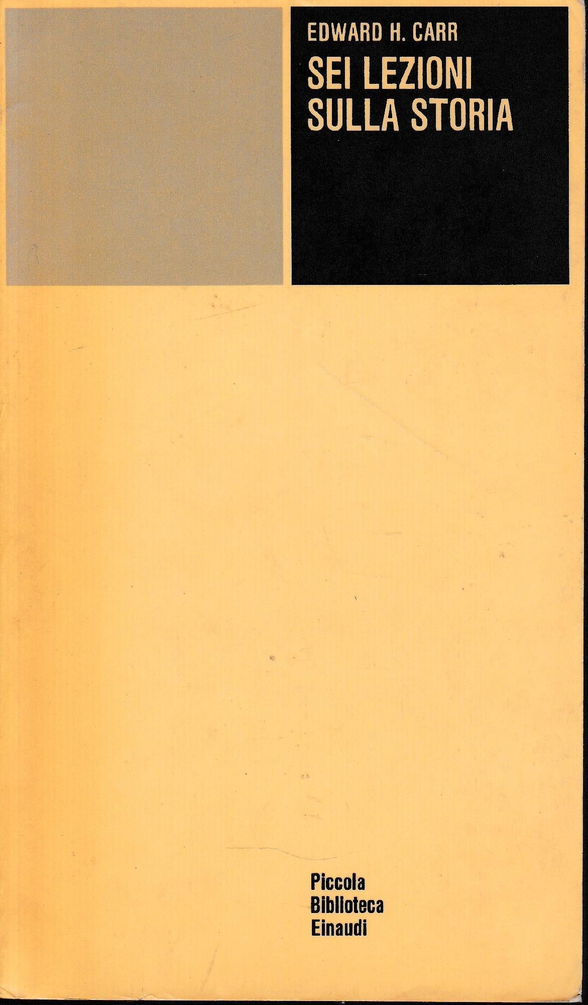 Sei lezioni sulla storia - copertina
