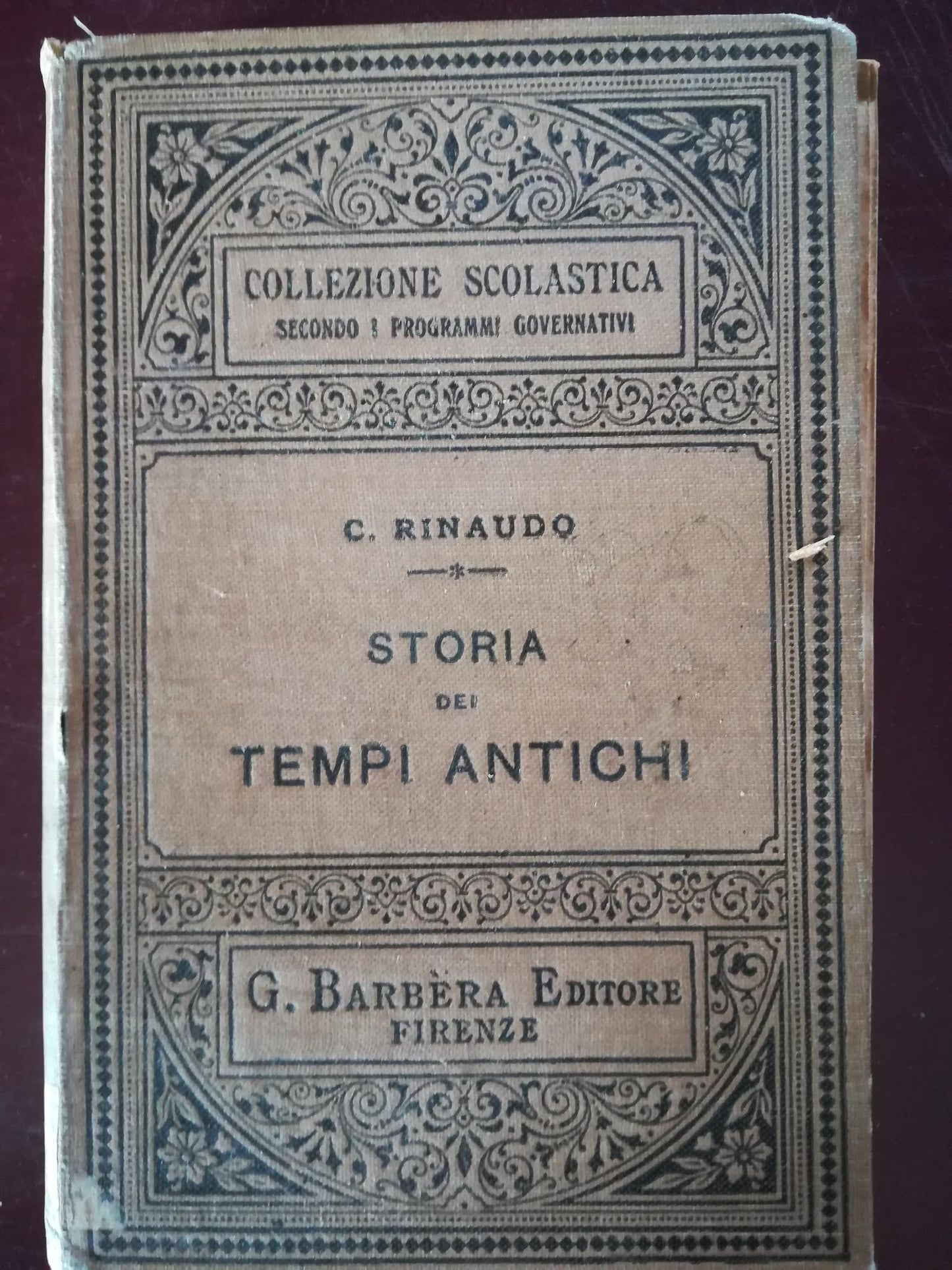 Storia dei tempi antichi - copertina
