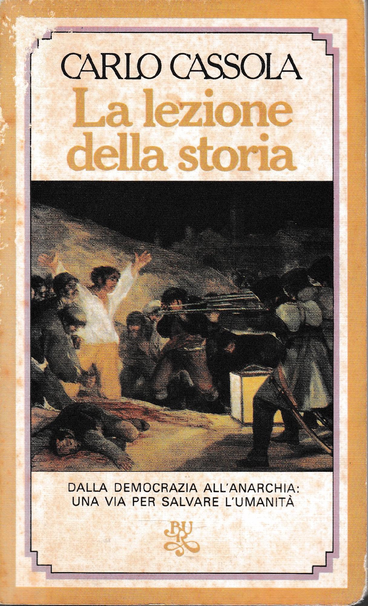 La lezione della storia - copertina