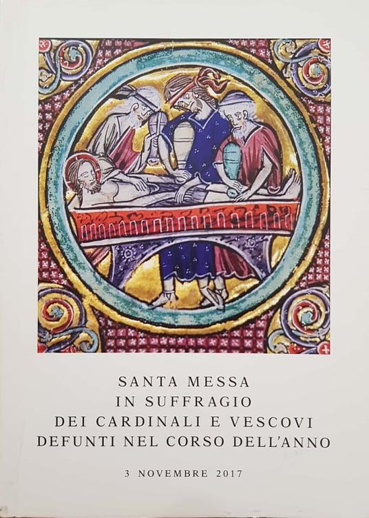 Santa messa in suffragio dei Cardinali e Vescovi defunti nel corso dell'anno - copertina