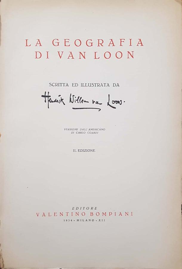 La geografia di Van Loon - copertina