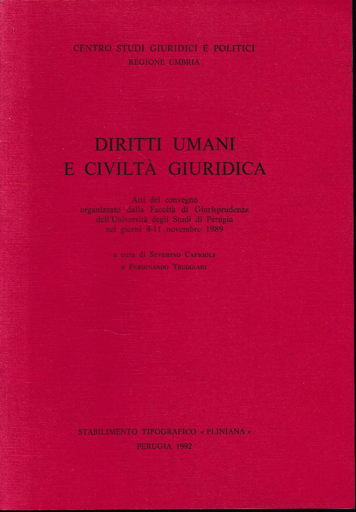 Diritti umani e civiltà giuridica - copertina
