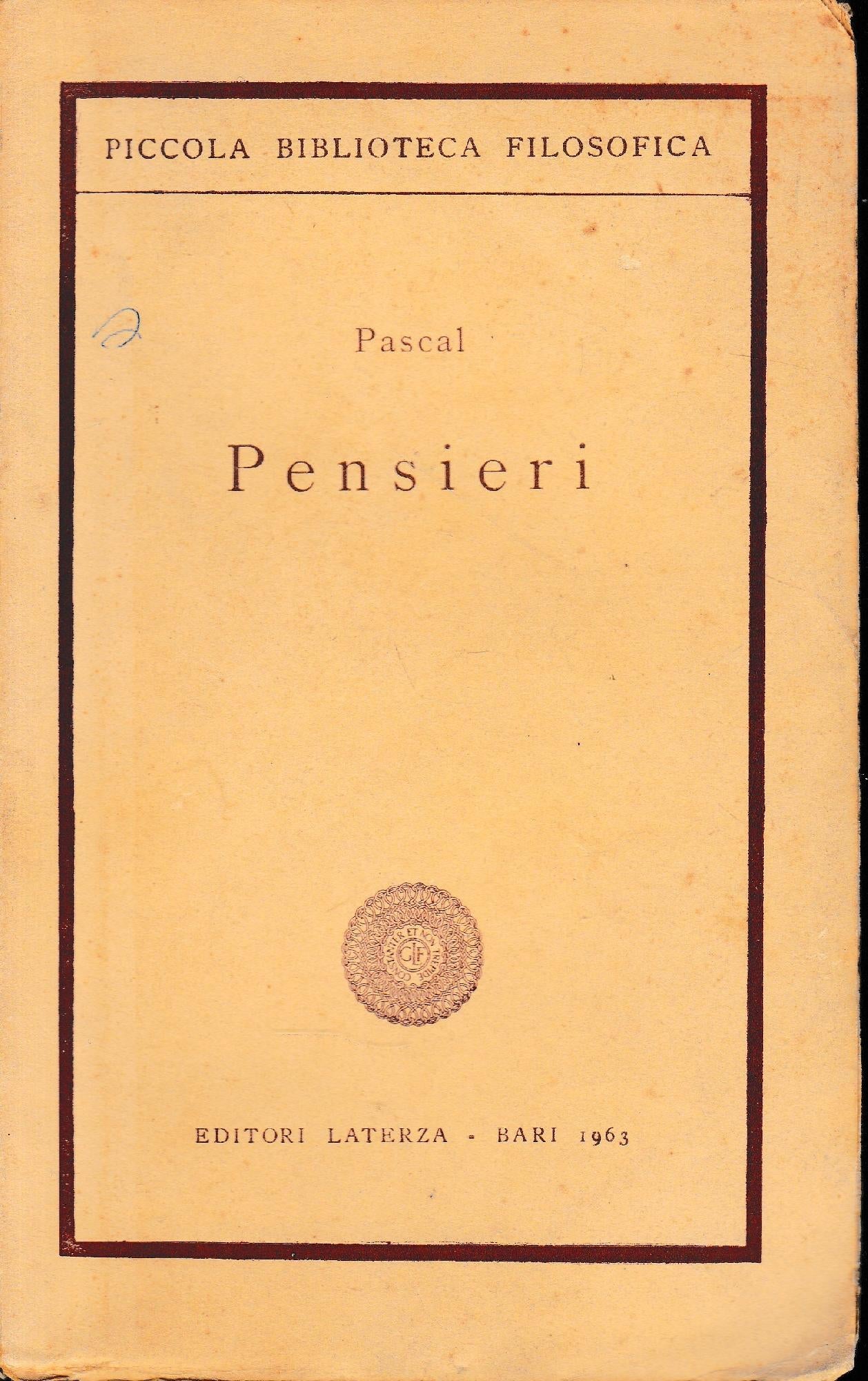 Pensieri - copertina