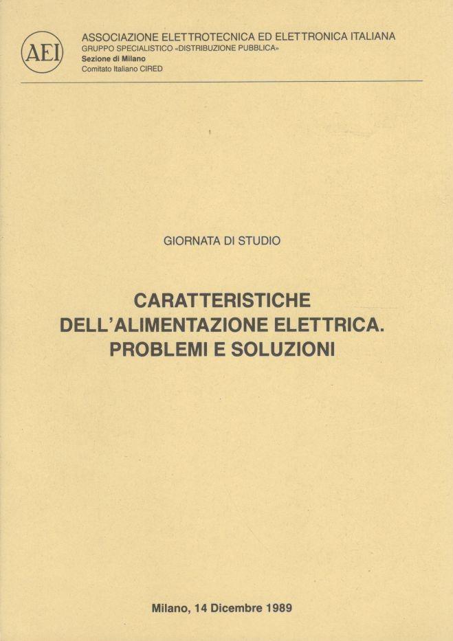 Caratteristiche dell'alimentazine elettrica. Problemi e soluzioni - copertina