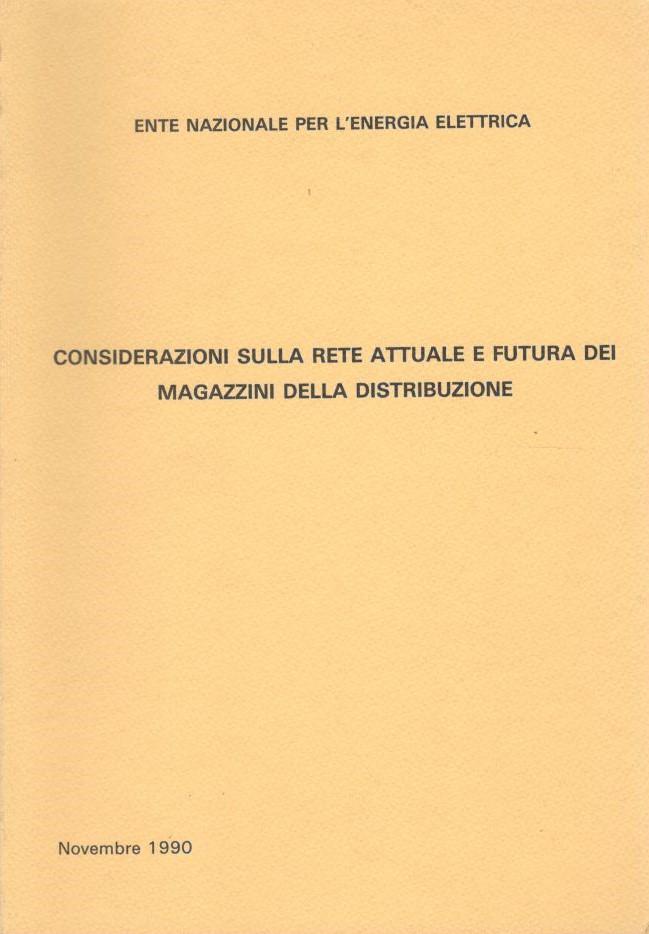 Considerazioni sulla rete attuale e futura dei magazzini della distribuzione - copertina
