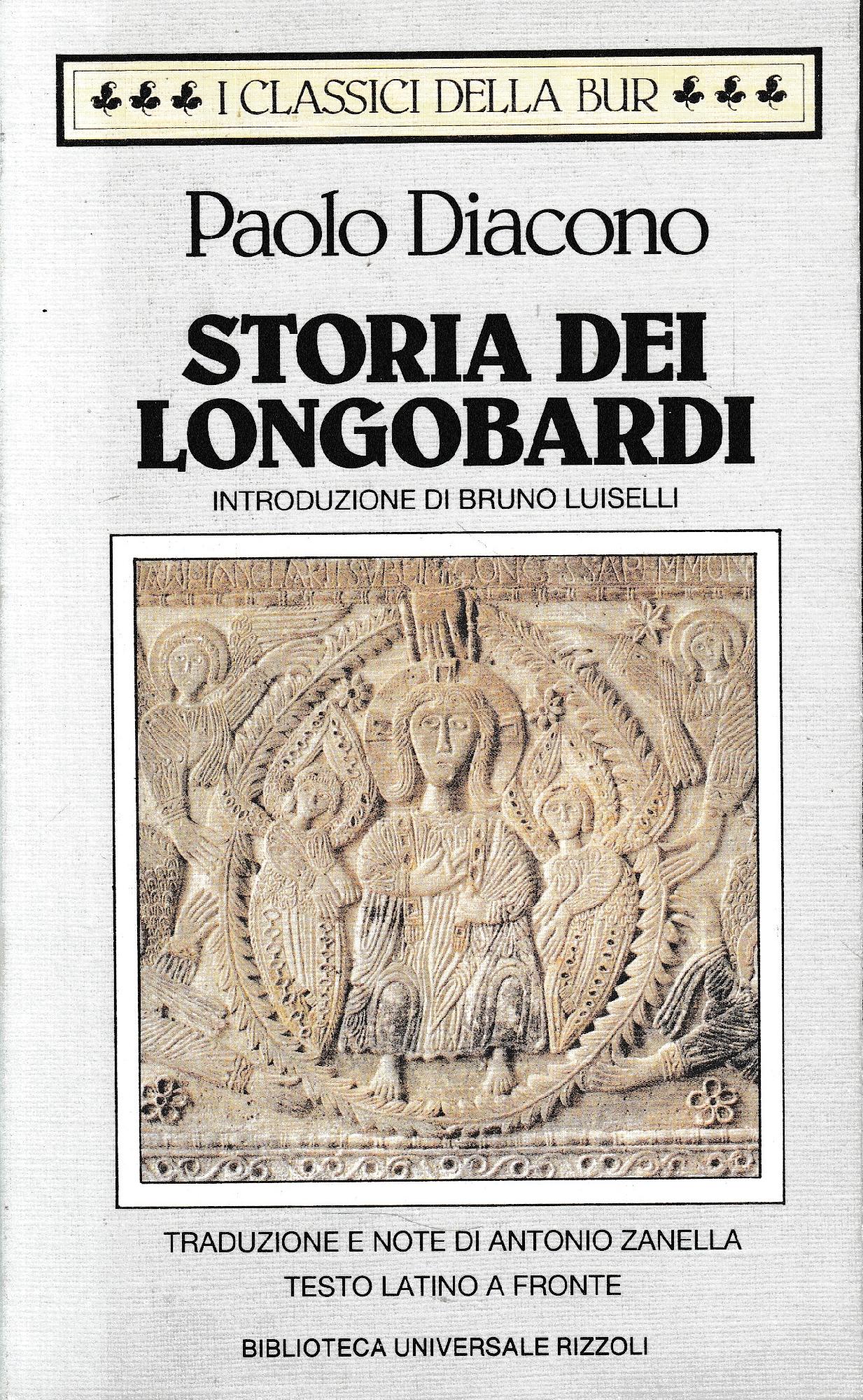 Storia dei longobardi. Testo latino a fronte - copertina