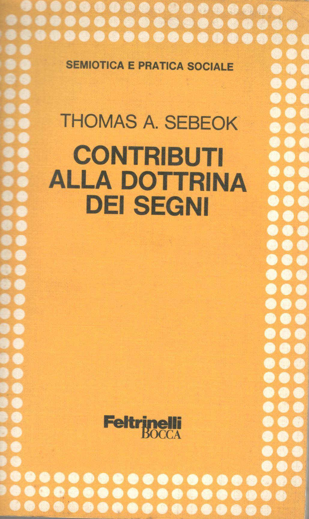 Contributi alla dottrina dei segni - copertina