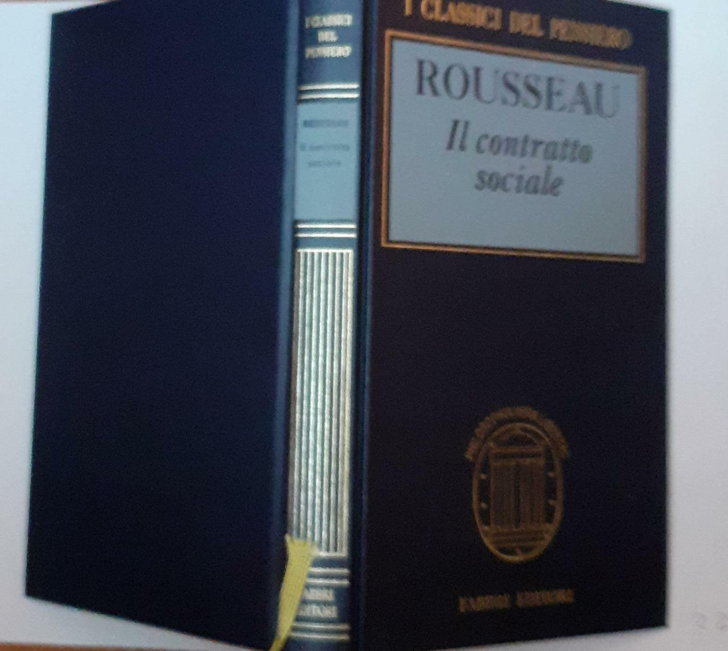 Il contratto sociale o principi di diritto politico - copertina