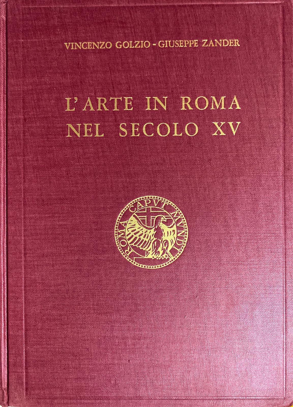 L'ARTE IN ROMA NEL SECOLO XV - copertina