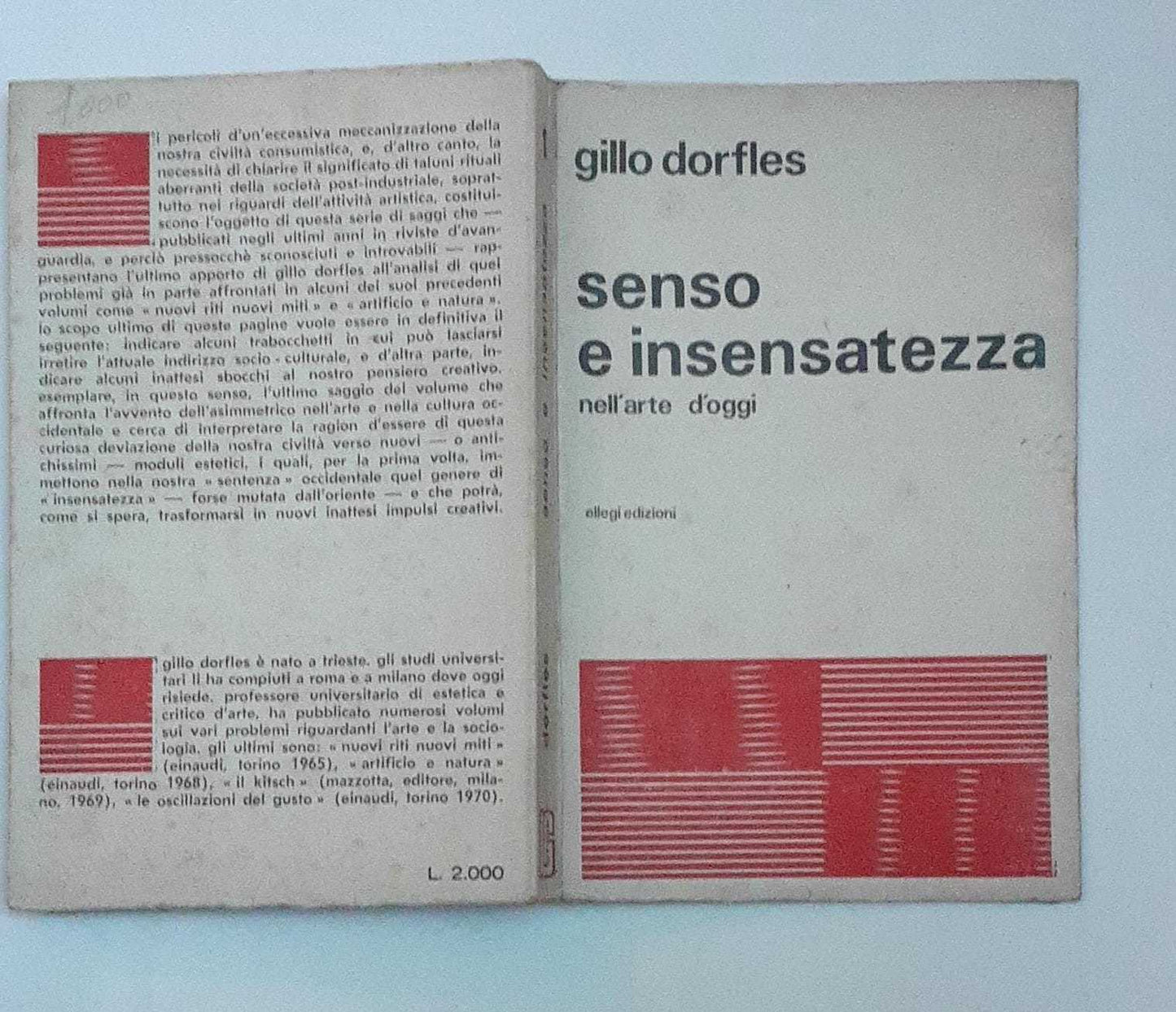 Senso e insensatezza nell'arte d'oggi - copertina