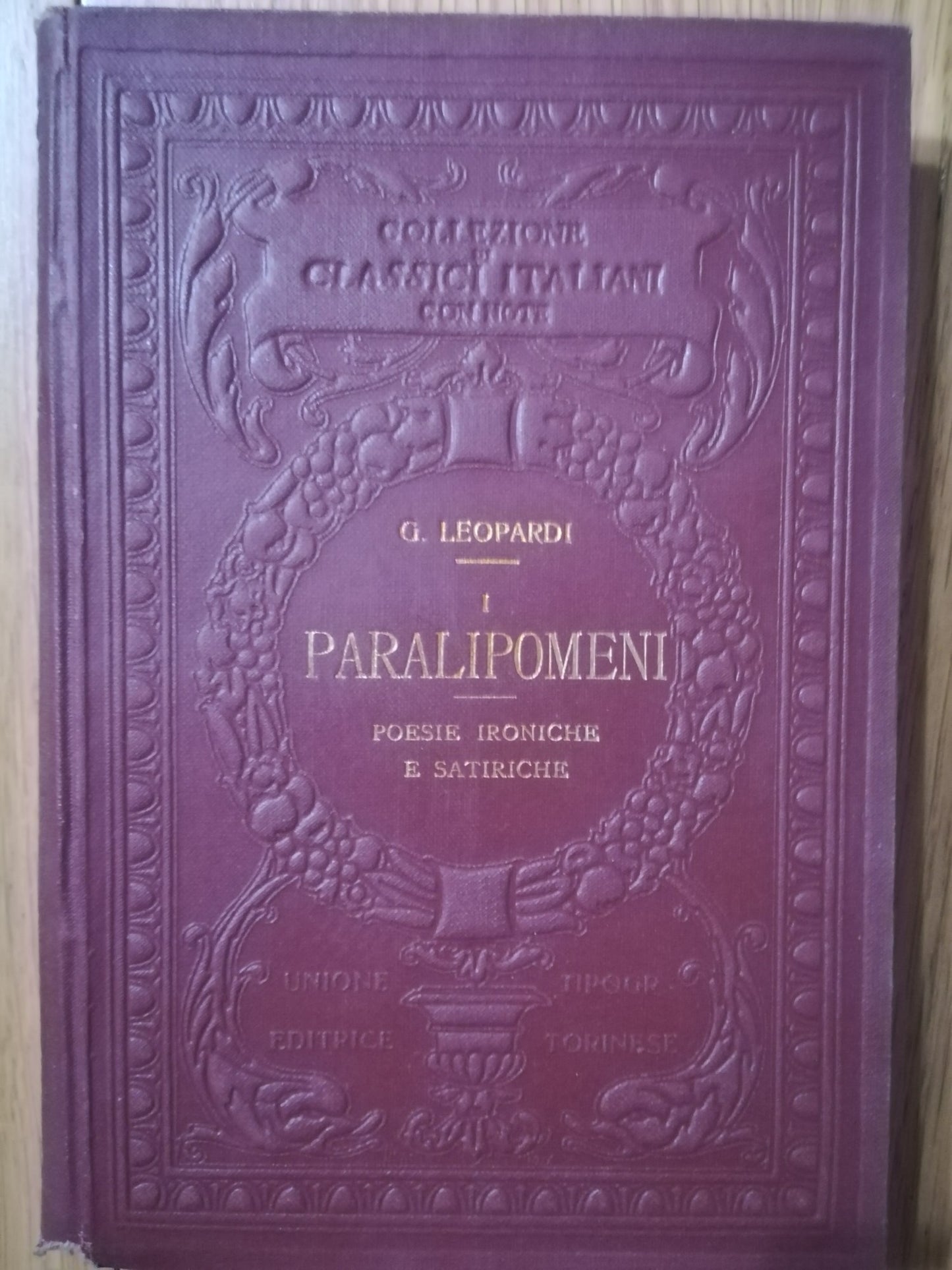 I Paralipomeni poesie ironiche e satiriche - copertina