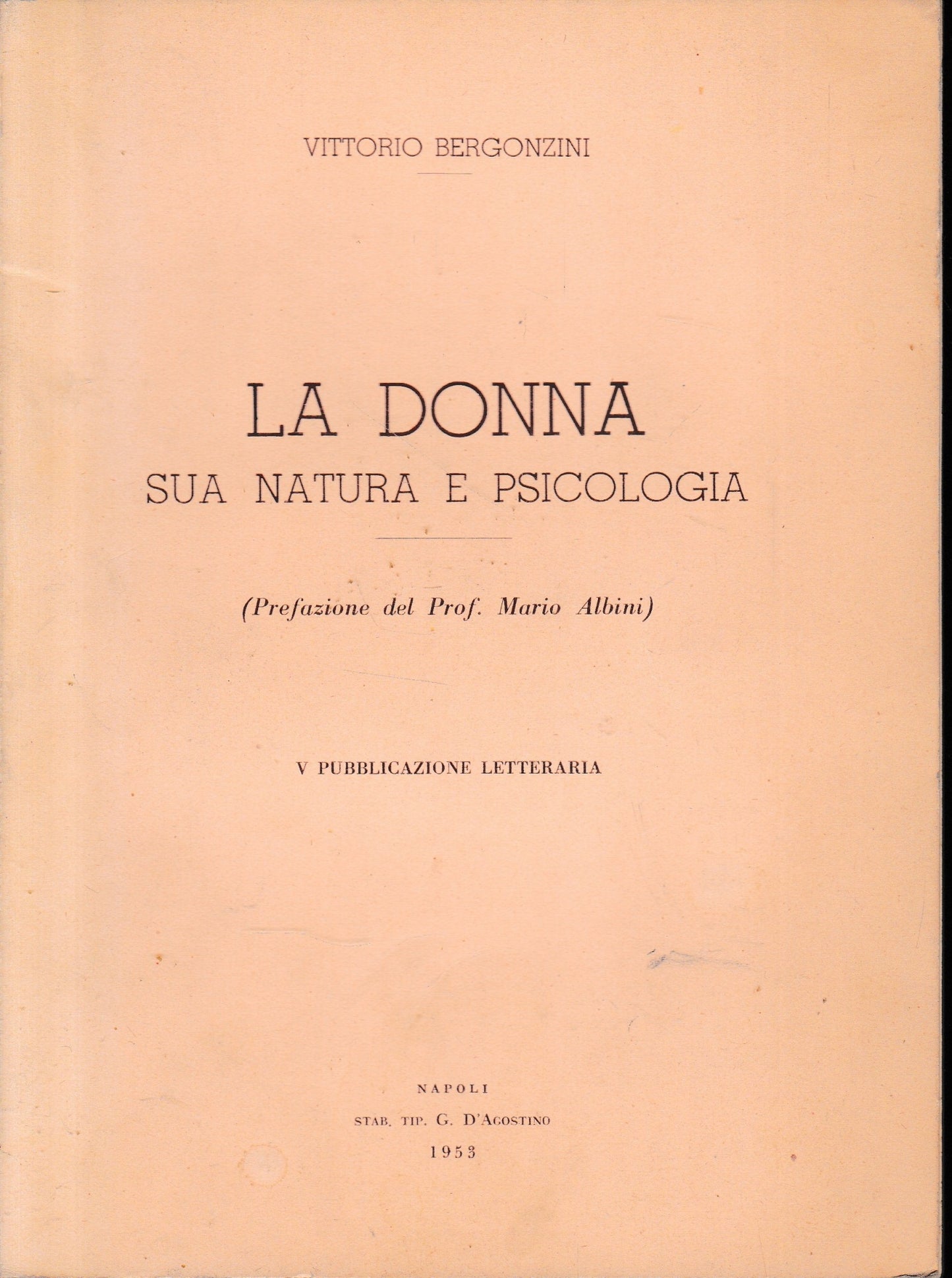 La donna sua natura e psicologia - copertina