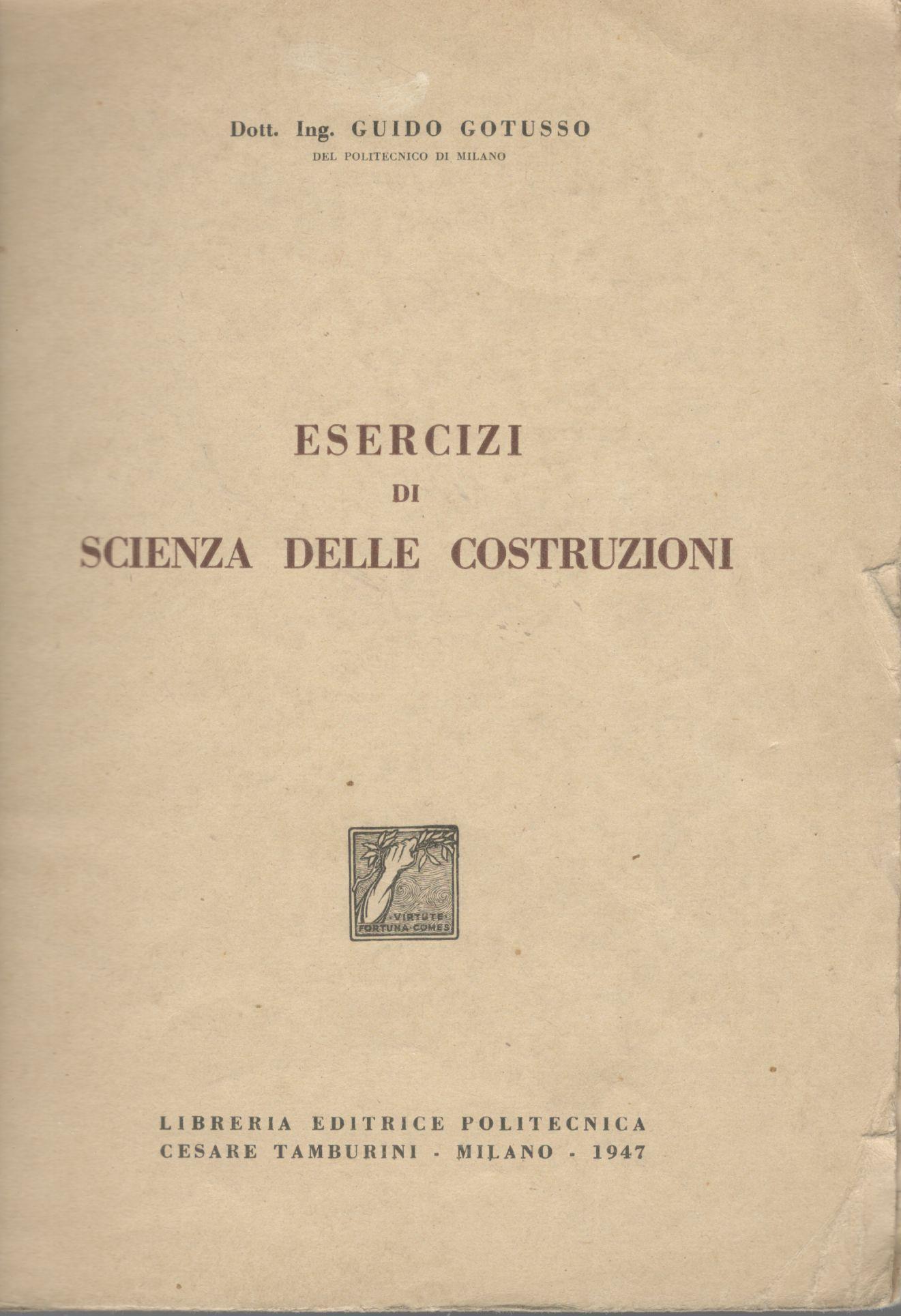Esercizi di scienza delle costruzioni - copertina