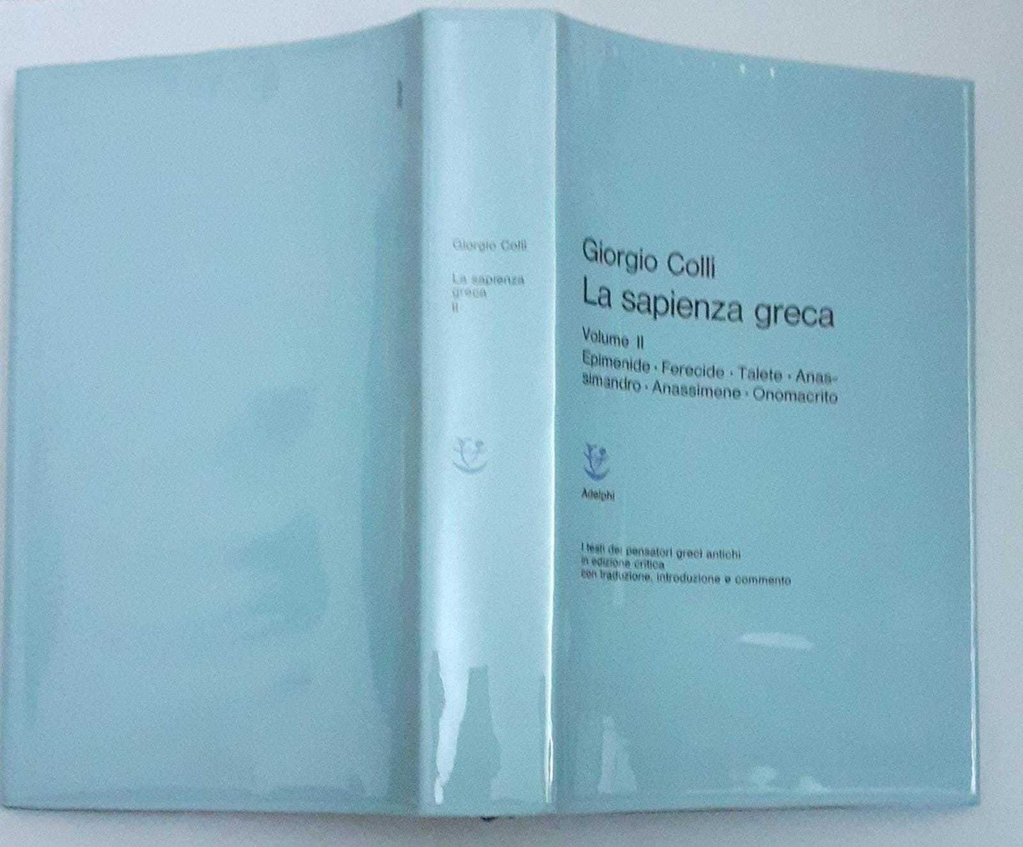 La sapienza greca Volume II - copertina