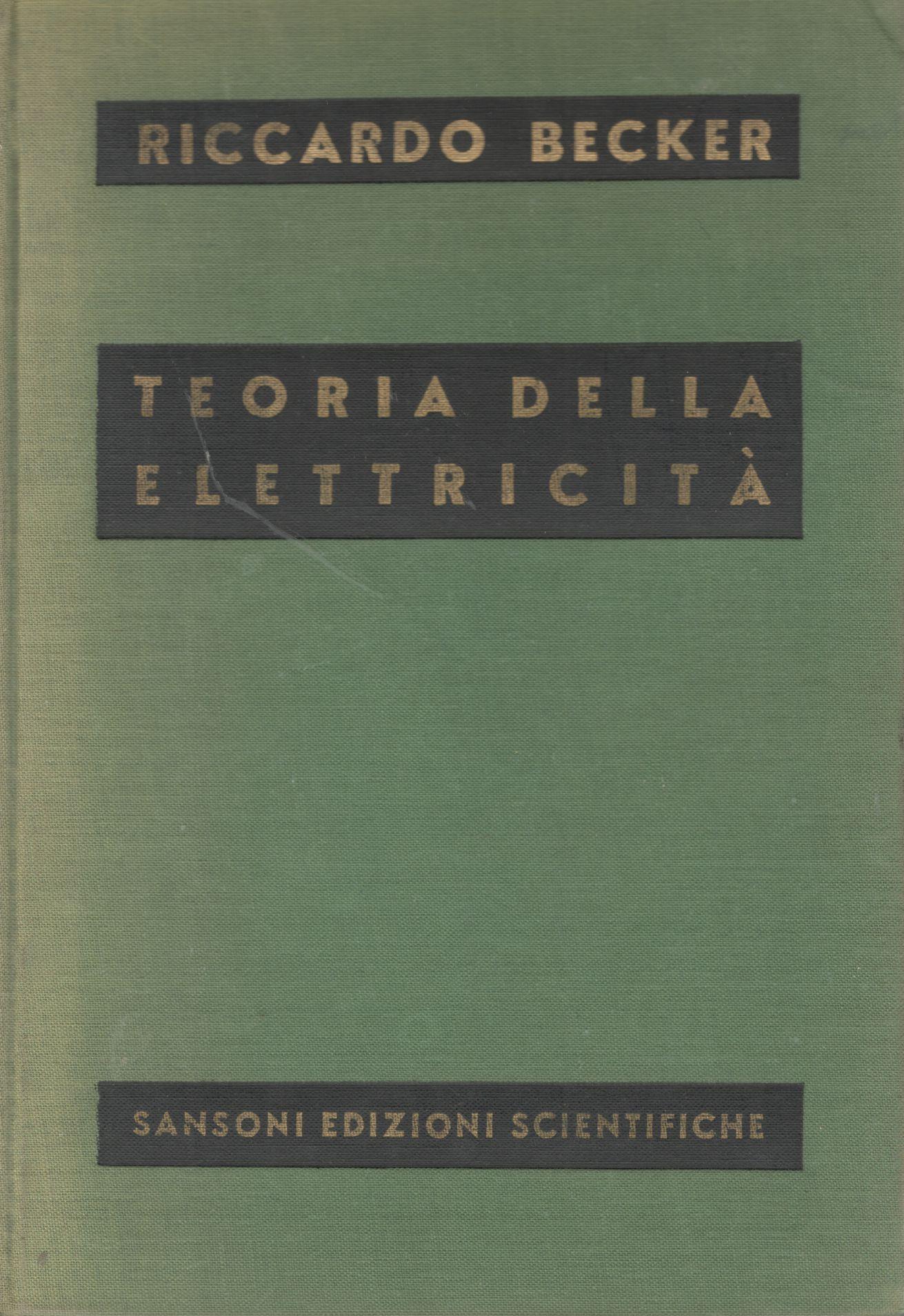 Teoria della elettricità. Teoria elettronica - copertina