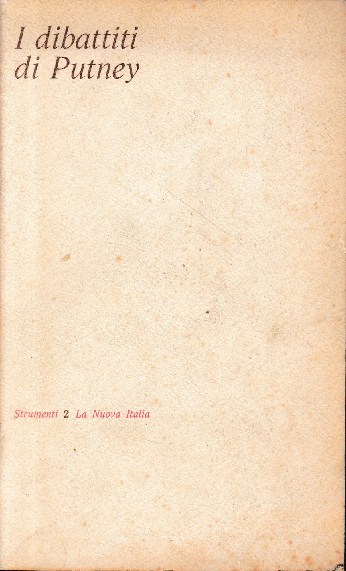 I dibattiti di Putney - copertina