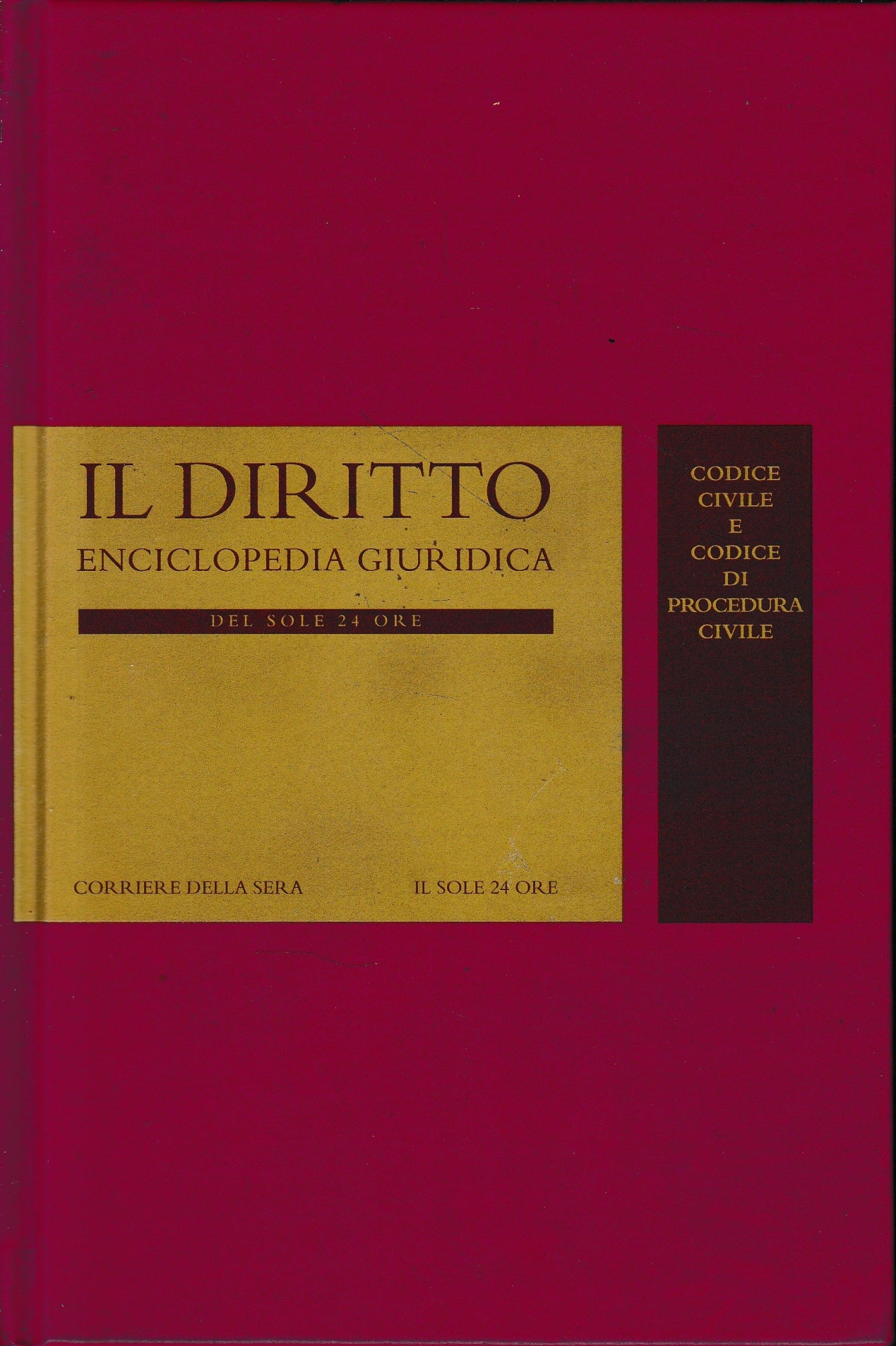 Il Diritto. Enciclopedia Giuridica del Sole 24 ORE. Vol. 18: Codice civile e codice di procedura civile - copertina