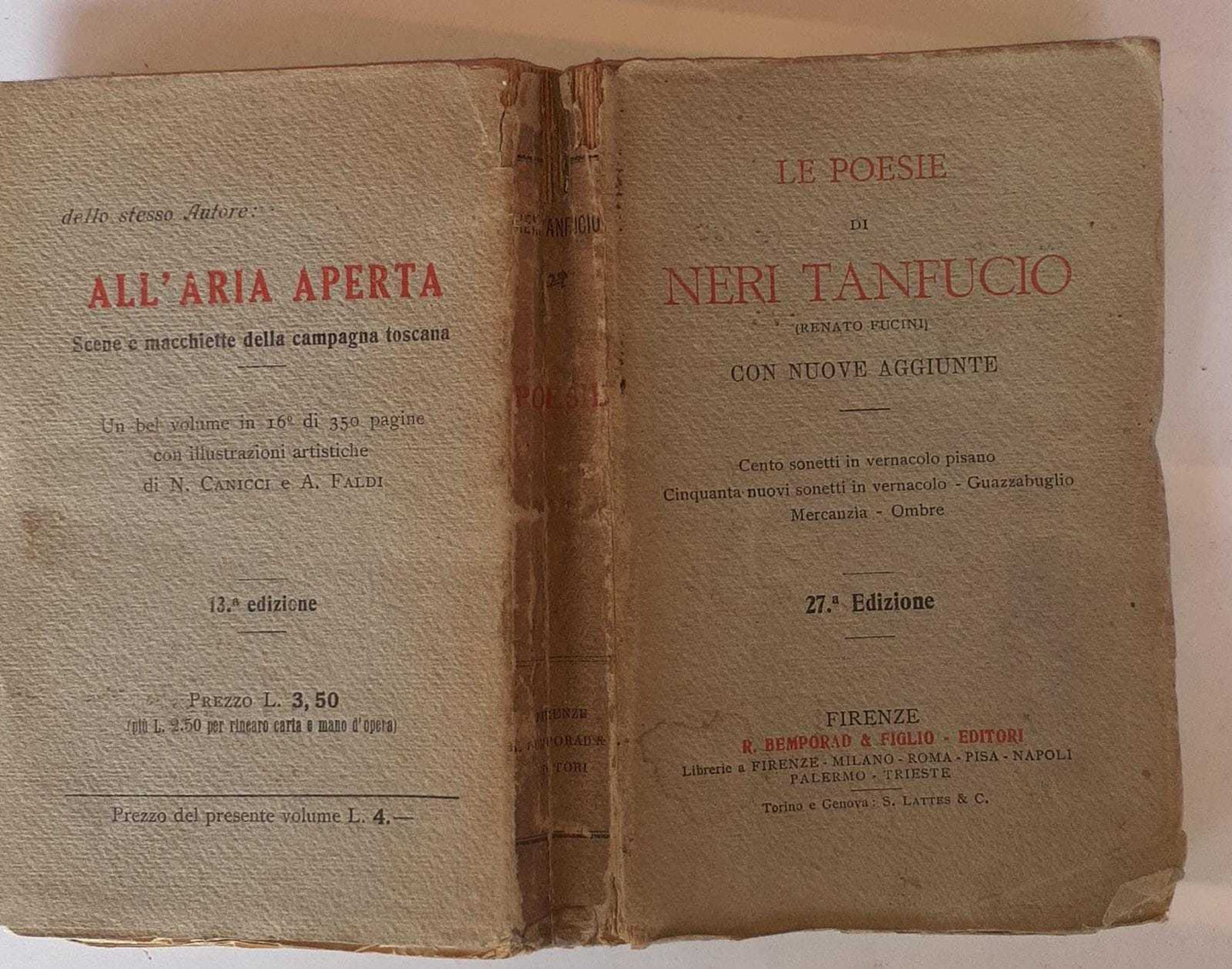Le poesie di Neri Tanfucio con nuove aggiunte - copertina