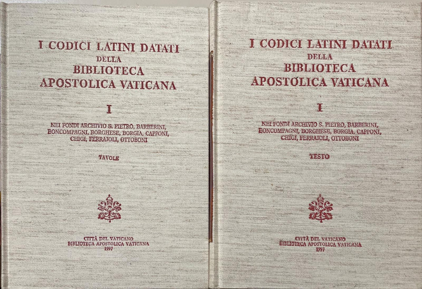 Nei fondi archivio S. Pietro, Barberini, Boncompagni, Borghese, Borgia, Capponi, Chigi, Ferrajoli, Ottoboni. Testo e tavole (Vol. 1) - copertina