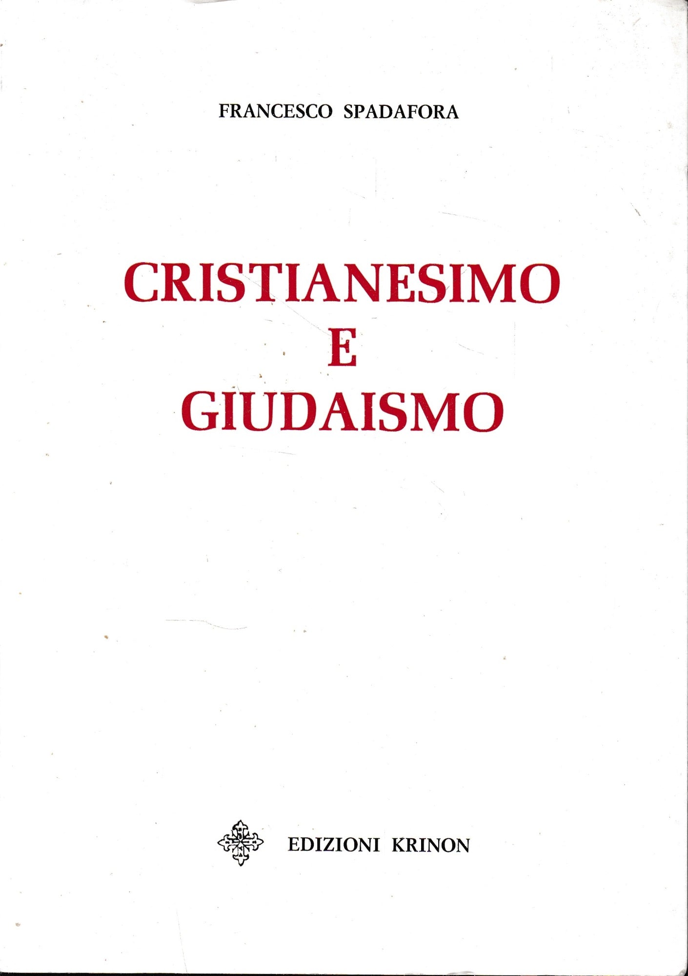 Cristianesimo e Giudaismo - copertina