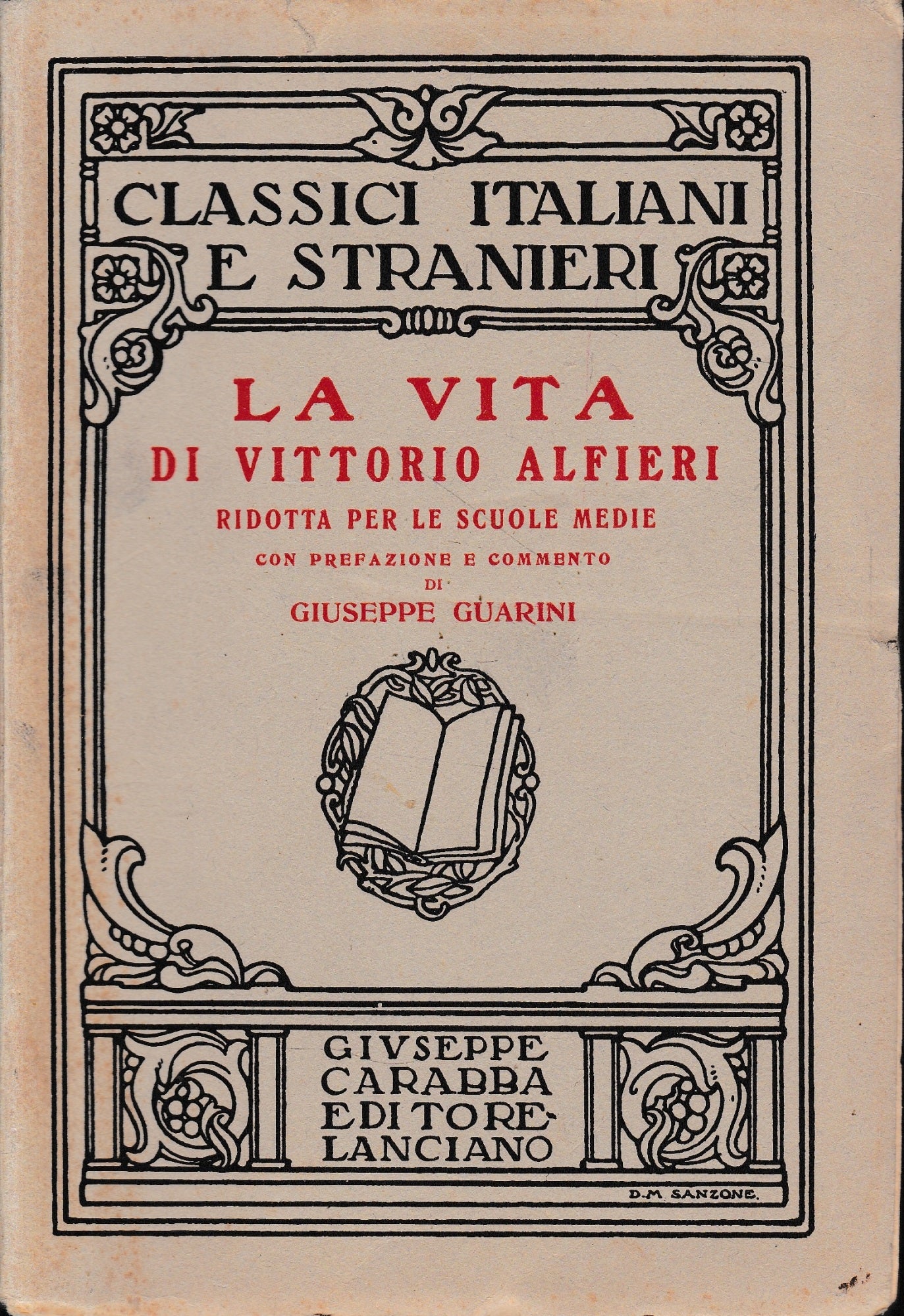 La vita di Vittorio Alfieri - copertina