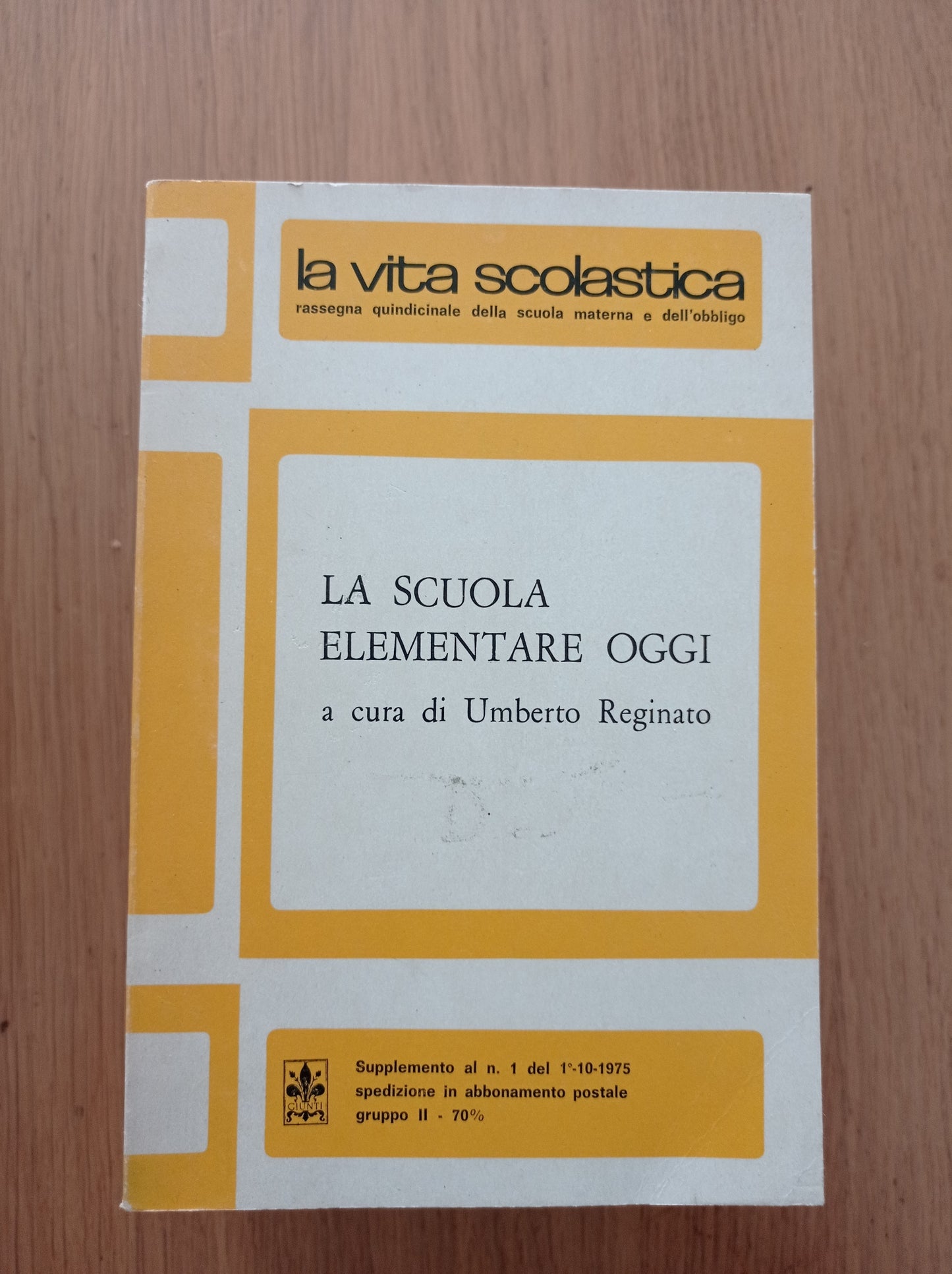 La scuola elementare oggi - copertina