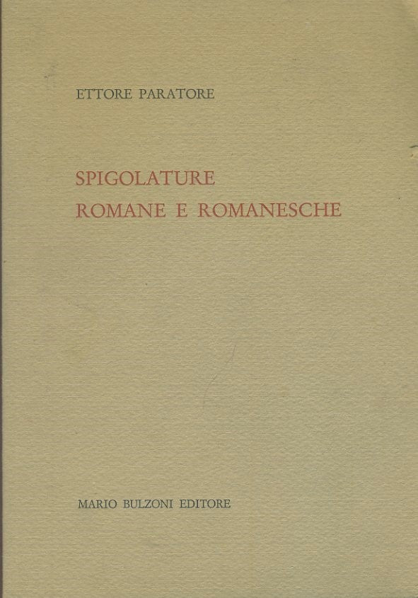Spigolature romane e romanesche - copertina