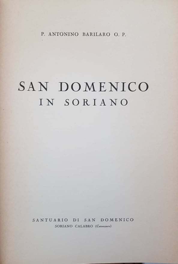 San Domenico in Soriano - copertina