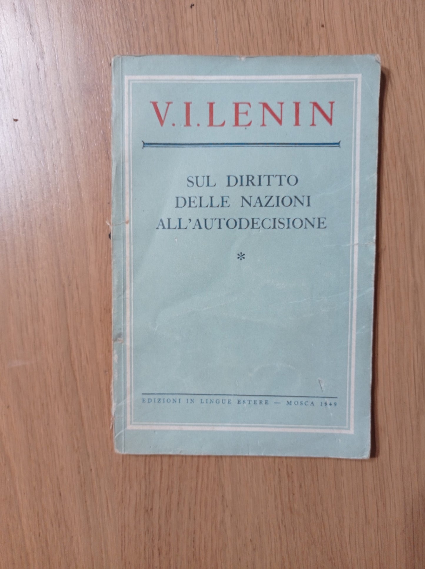 Sul diritto delle nazioni all'autodecisione - copertina