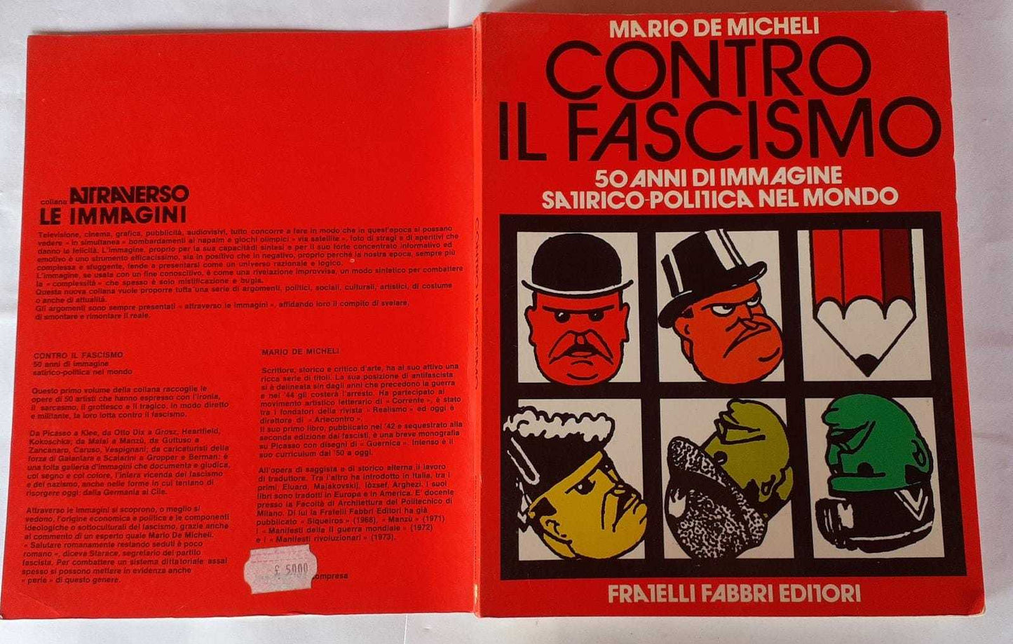 Contro il fascismo. 50 anni di immagine satirico-politica nel mondo - copertina