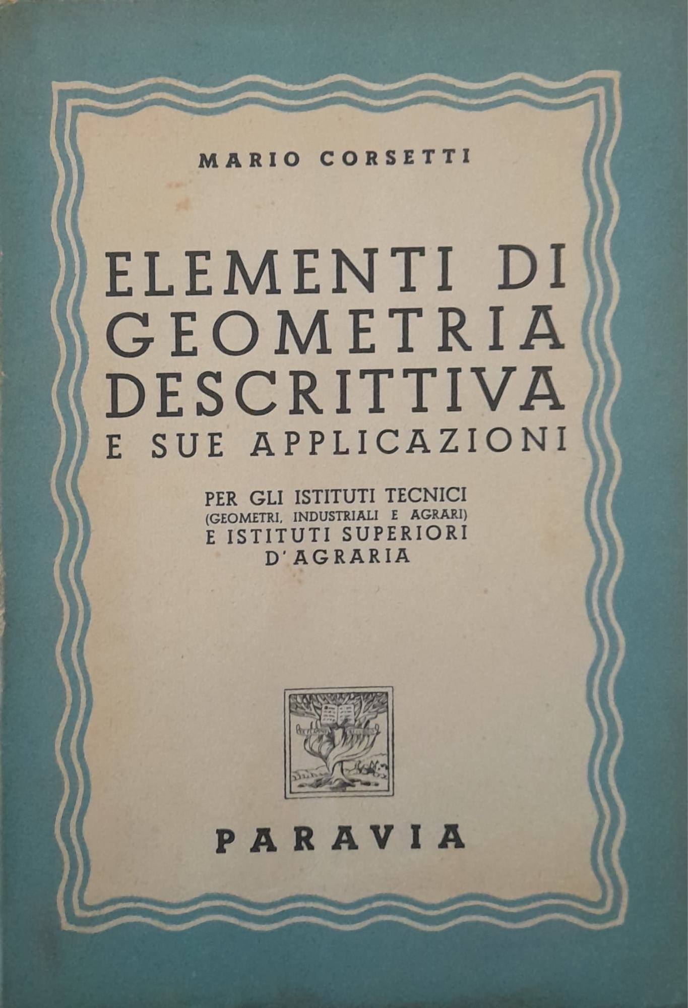 Elementi di geometria descrittiva e sue applicazioni - copertina