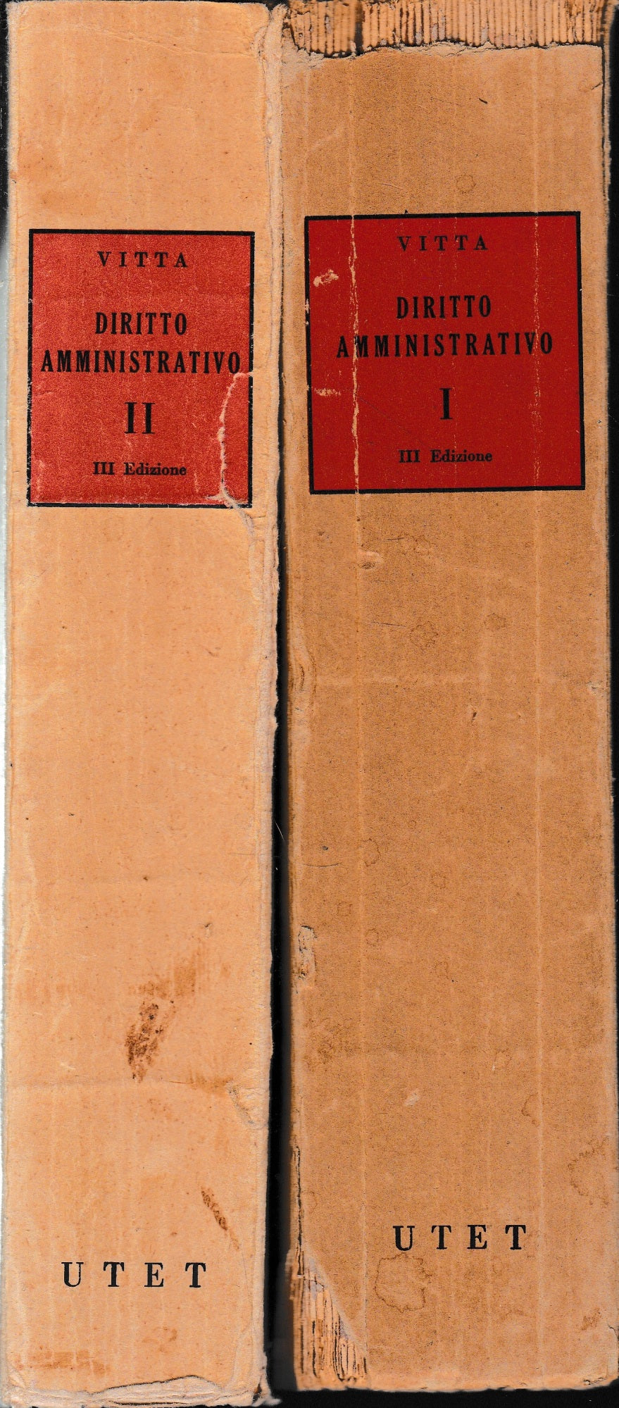 Diritto amministrativo, due volumi. - copertina