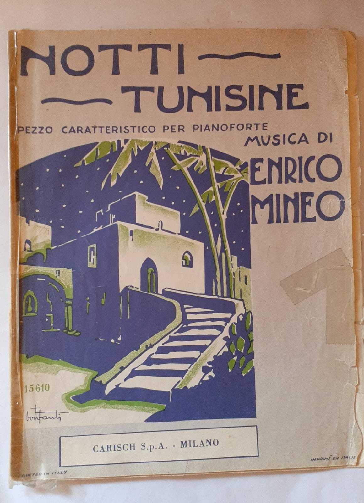 Spartiti. Notti Tunisine pezzo caratteristico per pianoforte - copertina