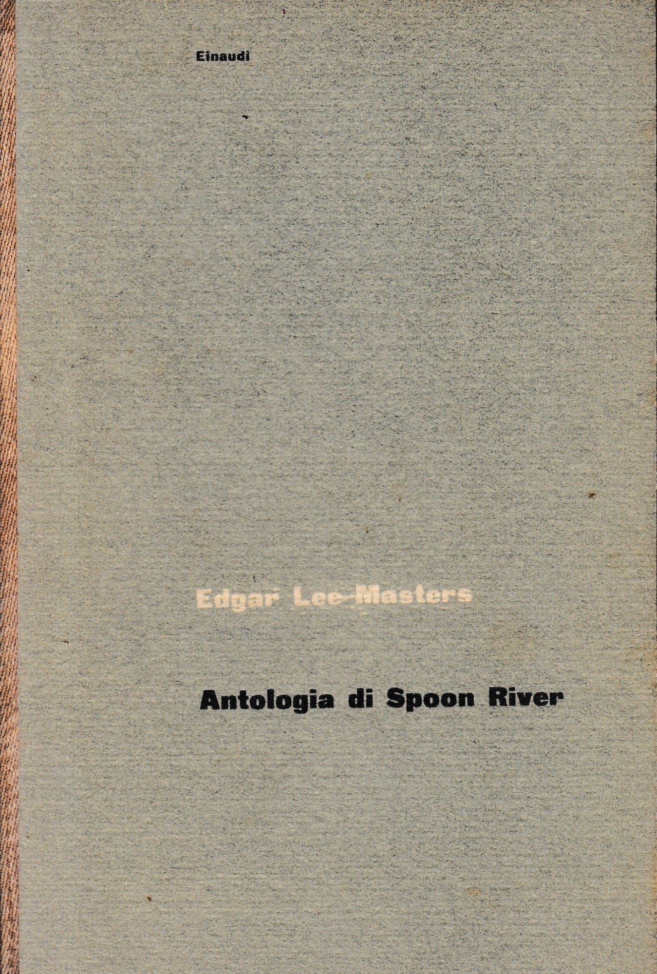 Antologia di Spoon River - copertina