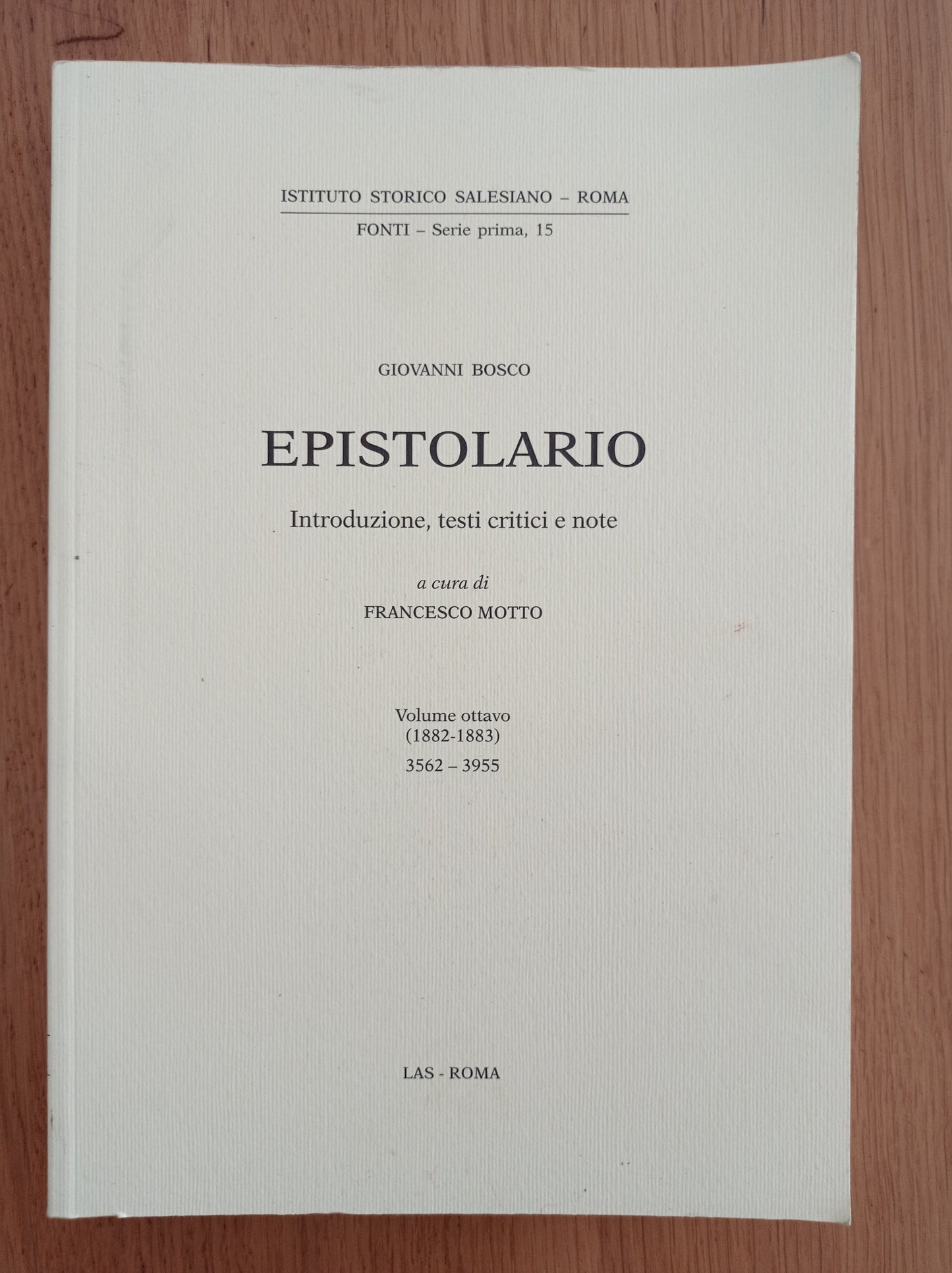 Epistolario. 1882-1883 (Vol. 8) - copertina